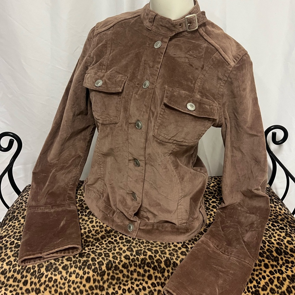 Brown Velvet Women's Jacket